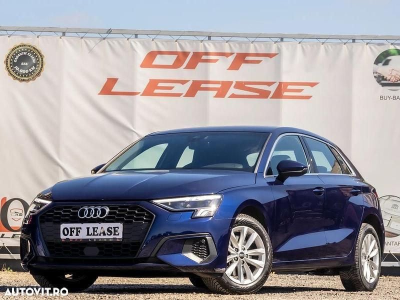 Culoarealbastru Utilizat 2021 Audi A3 Sportback Advanced Break | 21.950 EUR (Preț OK) - Imagine 1/4