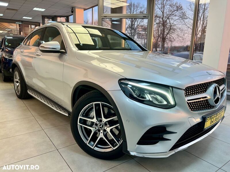 Gri Utilizat 2017 Mercedes GLC220 AMG line Coupe | 27.990 EUR (Preț OK) - Imagine 1/4