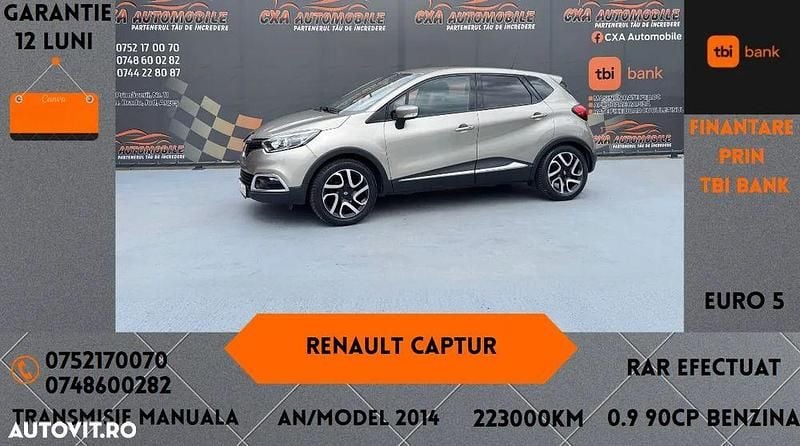 Gri Utilizat 2014 Renault Captur Intens SUV | 7.099 EUR (Preț OK) - Imagine 1/4