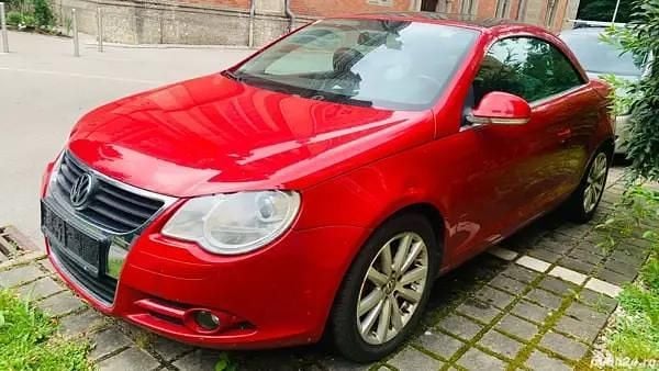 Rosu Utilizat 2006 VW Eos Cabrio | 3.500 EUR (Puțin scump) - Imagine 1/4