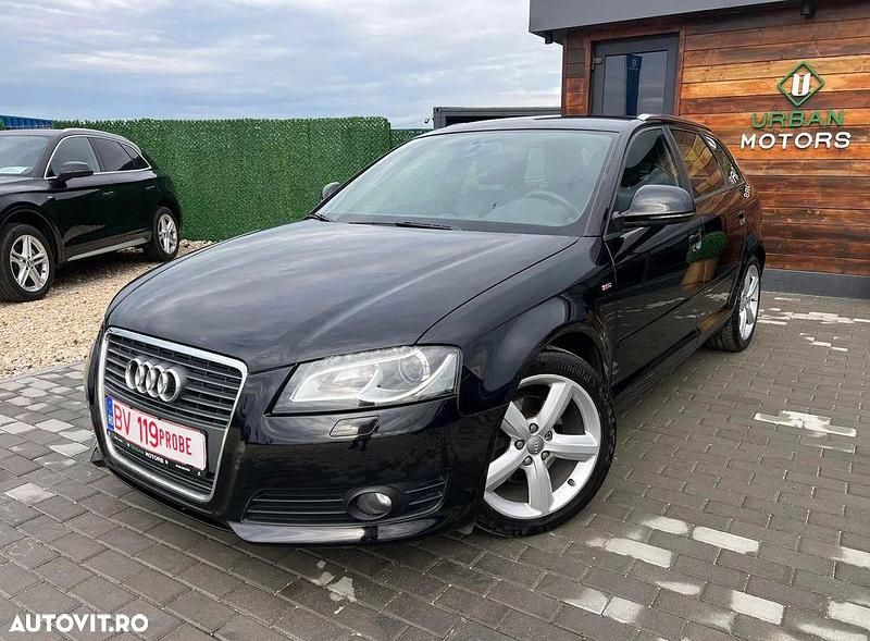Negru Utilizat 2010 Audi A3 Sportback S-Line Hatchback | 7.250 EUR (Preț OK) - Imagine 1/4