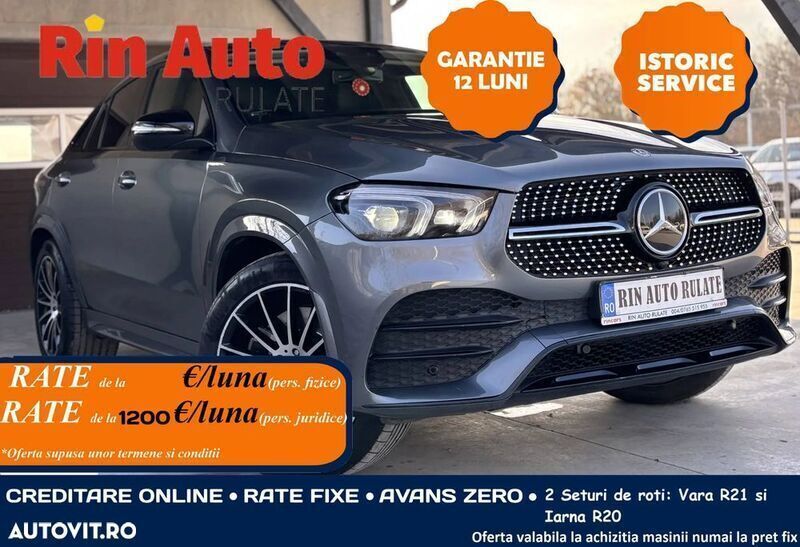 Gri Utilizat 2021 Mercedes GLE350 Coupe | 71.166 EUR (Scump) - Imagine 1/4