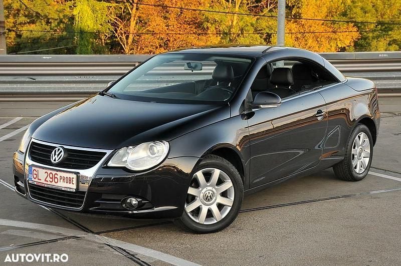 Second-hand VW Eos 115 CP (84 kW) 2007 Culoarenegru Cabrio