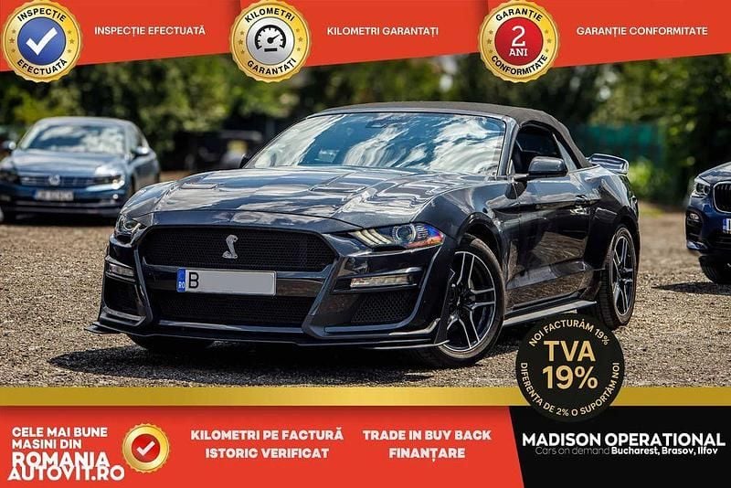 Gri Utilizat 2022 Ford Mustang Coupe | 29.499 EUR (Super Preț) - Imagine 1/4