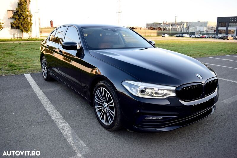 Negru Utilizat 2017 BMW 520 Sport Line Berlinǎ | 22.900 EUR (Puțin scump) - Imagine 1/4