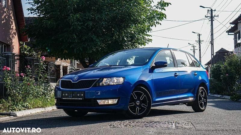 Culoarealbastru Utilizat 2017 Skoda Rapid Style Break | 6.650 EUR (Preț bun) - Imagine 1/4