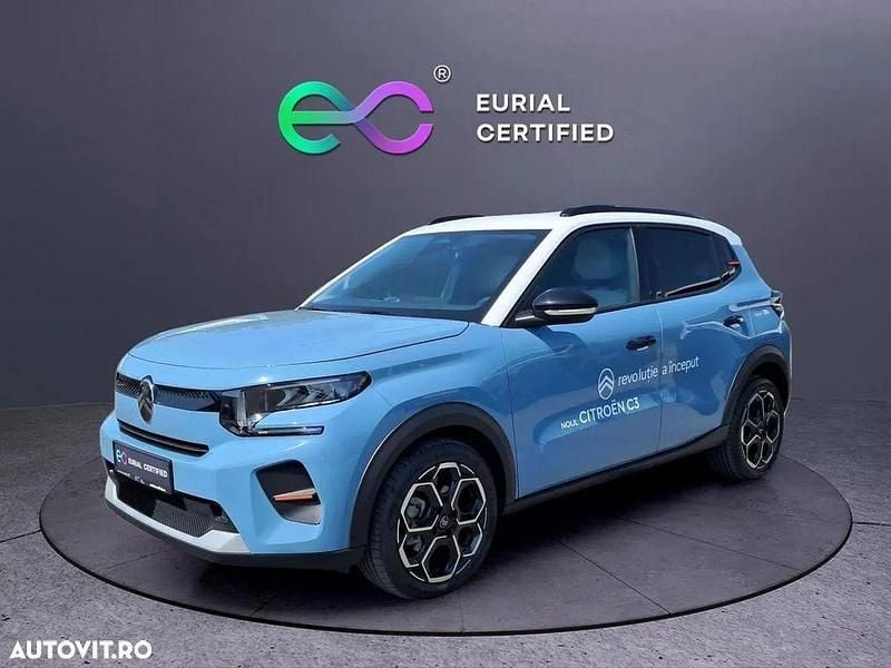 Culoarealbastru Utilizat 2025 Citroën C3 PureTech | 17.490 EUR (Scump) - Imagine 1/4