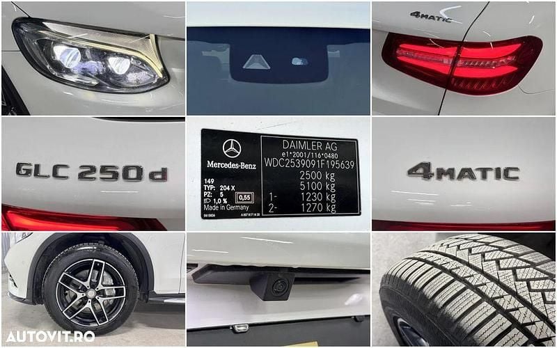 Second-hand Mercedes GLC250 AMG line 204 CP (150 kW) 2017 Culoarealb SUV