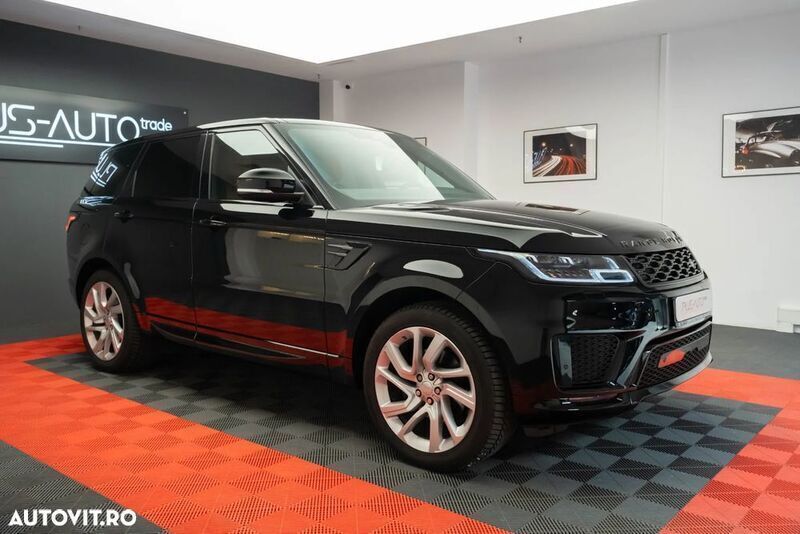 Negru Utilizat 2019 Land Rover Range Rover Sport HSE SUV | 35.578 EUR (Super Preț) - Imagine 1/4