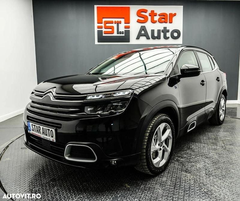 Negru Utilizat 2021 Citroën C5 Aircross SUV | 18.990 EUR (Puțin scump) - Imagine 1/4