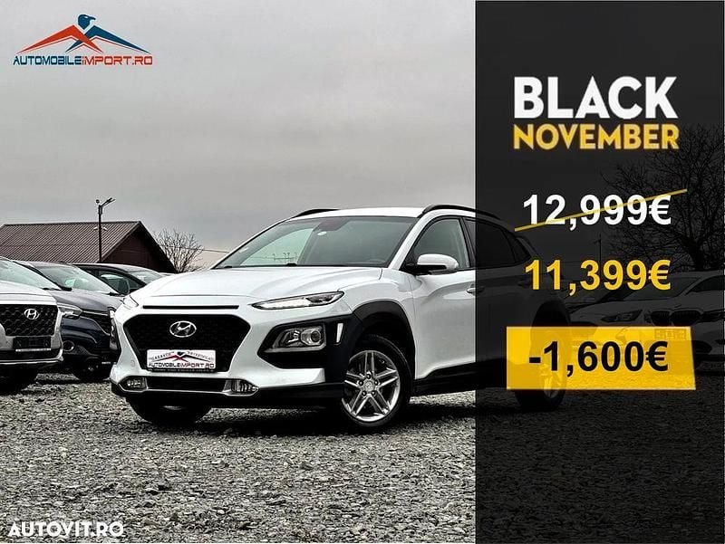 Culoarealb Utilizat 2019 Hyundai Kona Select SUV | 11.399 EUR (Preț OK) - Imagine 1/4