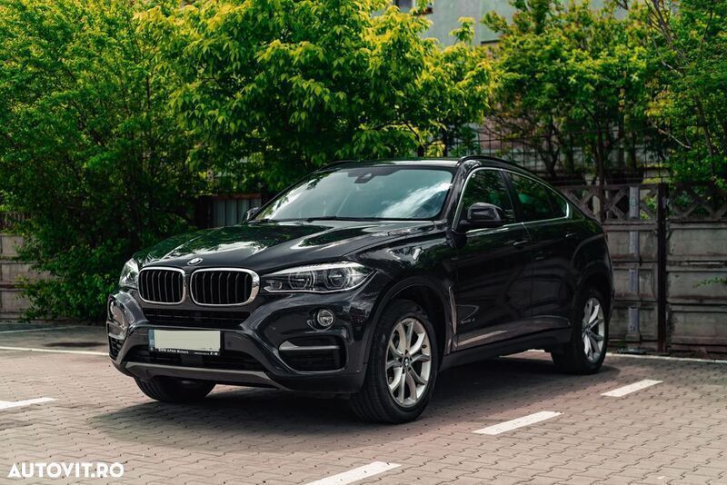 Negru Utilizat 2017 BMW X6 SUV | 28.000 EUR (Super Preț) - Imagine 1/4