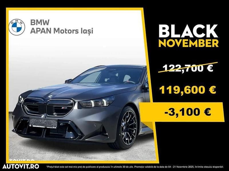 Gri Nouă 2025 BMW M5 Shadowline Break | 119.600 EUR - Imagine 1/4