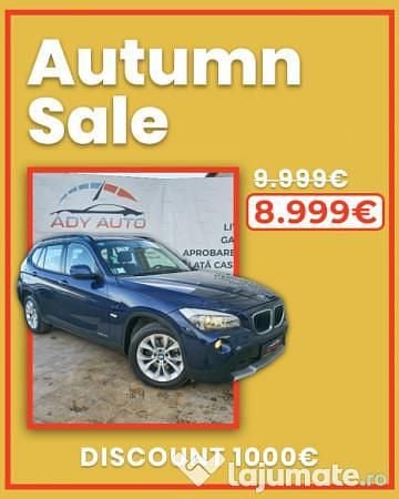 Albastru Utilizat 2011 BMW X1 SUV | 8.999 EUR (Super Preț) - Imagine 1/4