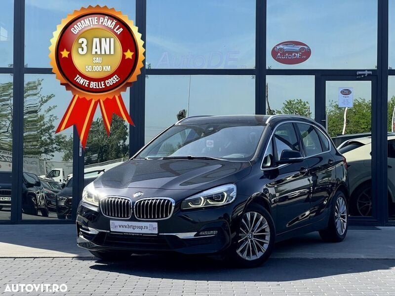 Negru Utilizat 2019 BMW 218 Active Tourer Luxury Line Monovolum | 13.490 EUR (Puțin scump) - Imagine 1/4