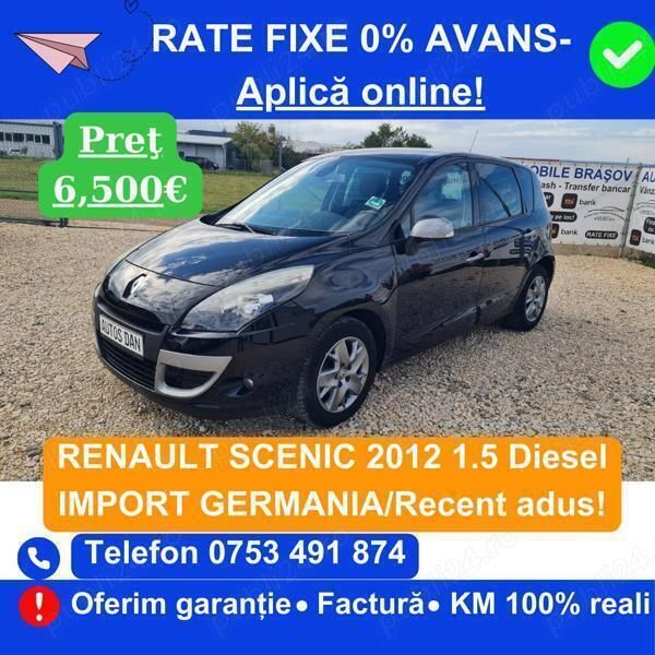 Utilizat 2012 Renault Scénic III Monovolum | 6.499 EUR (Scump) - Imagine 1/4