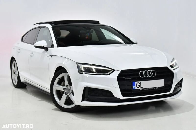 Alb Utilizat 2019 Audi A5 Sportback Design Hatchback | 28.800 EUR (Scump) - Imagine 1/4