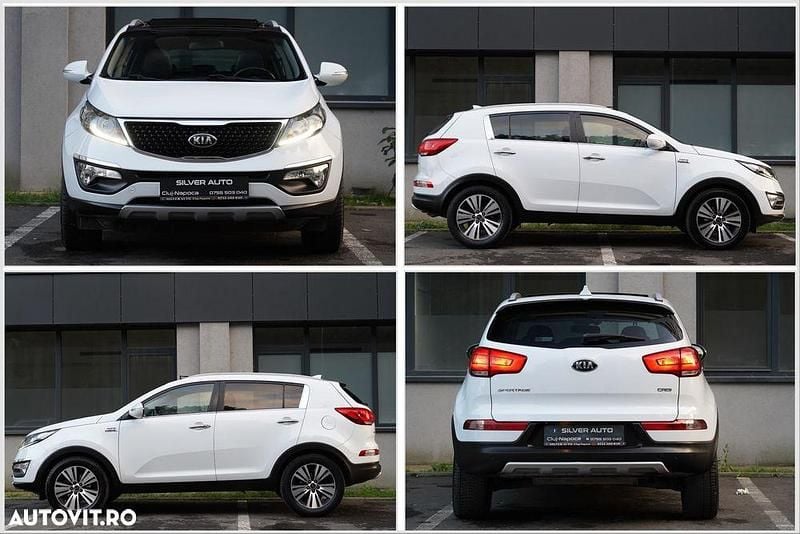 Second-hand Kia Sportage Style 185 CP (136 kW) 2014 Culoarealb SUV