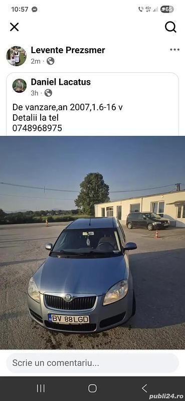 Utilizat 2007 Skoda Roomster Monovolum | 2.800 EUR - Imagine 1/4