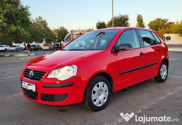 Rosu Utilizat 2007 VW Polo Trendline Hatchback | 5.950 EUR - Imagine 1/4