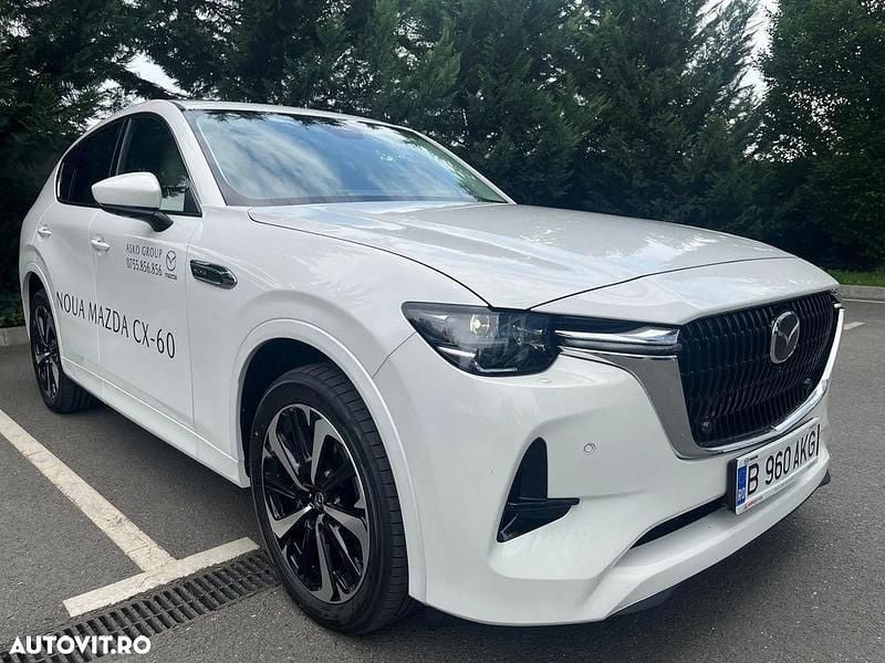 Culoarealb Utilizat 2023 Mazda CX-60 Takumi-Line SUV | 52.900 EUR (Scump) - Imagine 1/4
