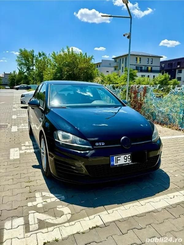 Negru Utilizat 2015 VW Golf VII GTD Hatchback | 12.500 EUR (Preț OK) - Imagine 1/4