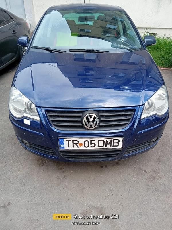 Second-hand VW Polo 59 CP (43 kW) 2008 Albastru Berlinǎ