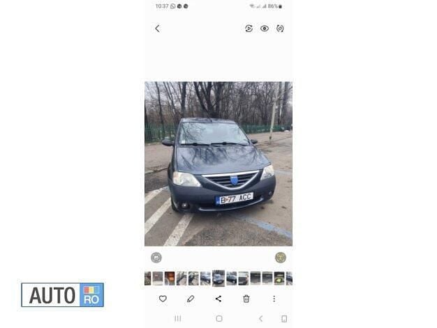 Second-hand Dacia Logan 75 CP (55 kW) 2007 Gri Berlinǎ