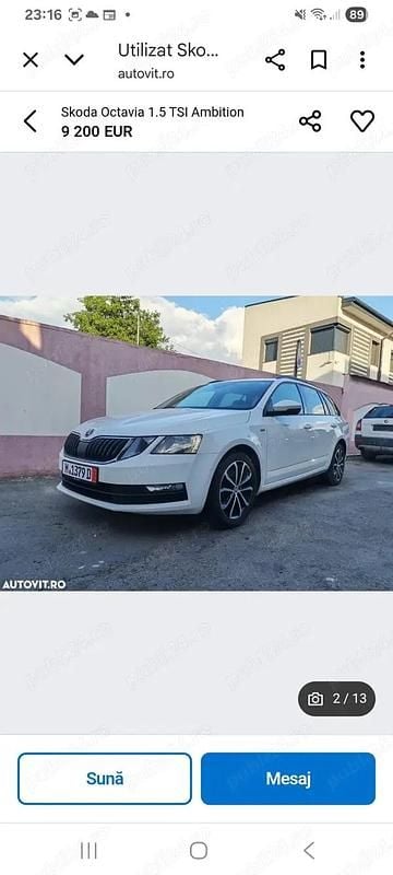 Utilizat 2019 Skoda Octavia Break | 9.500 EUR (Super Preț) - Imagine 1/4