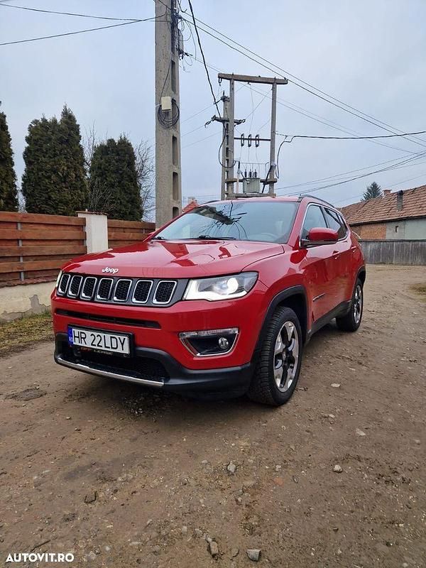 Rosu Utilizat 2018 Jeep Compass Limited SUV | 17.900 EUR (Puțin scump) - Imagine 1/4
