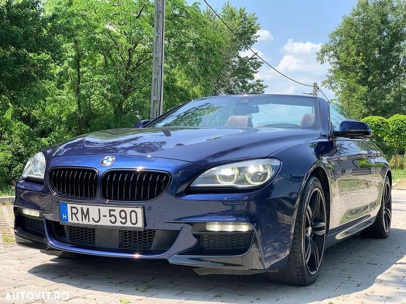 Culoarealbastru Utilizat 2016 BMW 640 Cabriolet M Sport Cabrio | 25.990 EUR - Imagine 1/4