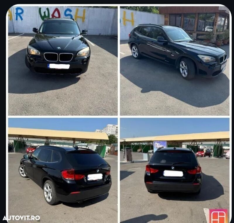 Negru Utilizat 2011 BMW X1 SUV | 6.900 EUR (Super Preț) - Imagine 1/3