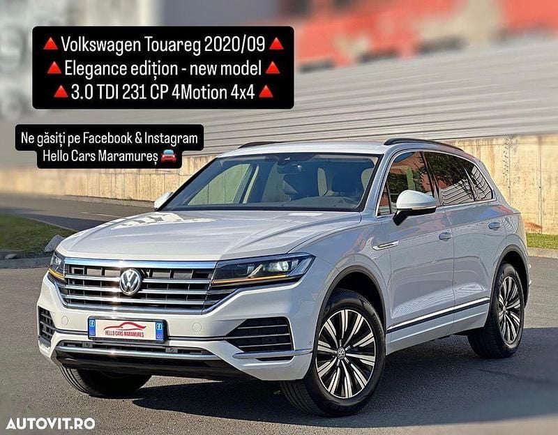 Culoarealb Utilizat 2020 VW Touareg Elegance SUV | 32.990 EUR (Preț OK) - Imagine 1/4