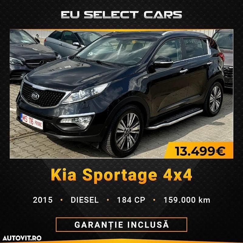 Culoarenegru Utilizat 2015 Kia Sportage Spirit SUV | 13.499 EUR (Preț OK) - Imagine 1/4