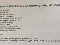 Alb Utilizat 2019 Suzuki SX4 S-Cross SUV | 14.500 EUR
