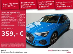 Utilizat 2022 Audi A3 Sportback e-tron S-Line Berlinǎ | 32.275 EUR