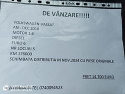 Utilizat 2018 VW Passat Berlinǎ | 11.500 EUR (Super Preț)