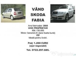 Utilizat 2005 Skoda Fabia Hatchback | 1.200 EUR (Preț OK)