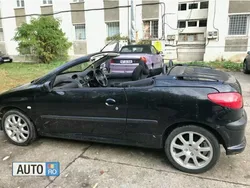 Negru Utilizat 2003 Peugeot 206 Cabrio | 1.250 EUR