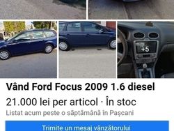 Albastru Utilizat 2009 Ford Focus Hatchback | 1.500 EUR (Preț bun)