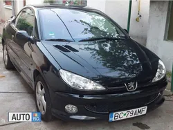 Negru Utilizat 2004 Peugeot 206 Cabrio | 2.100 EUR