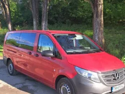 Roșu Utilizat 2015 Mercedes Vito Monovolum | 12.000 EUR (Scump)