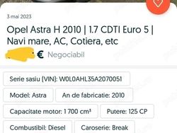 Utilizat 2010 Opel Astra Break | 3.800 EUR (Puțin scump)