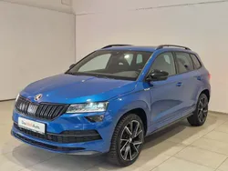 Albastru mediu metalic Utilizat 2020 Skoda Karoq SportLine SUV | 29.437 EUR