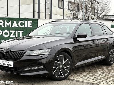 Second-hand Skoda Superb SportLine 150 CP (110 kW) 2022 Culoarenegru Break