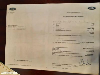 Second-hand Ford Tourneo Courier Titanium 95 CP (69 kW) 2014 Culoarealb Monovolum