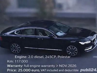Second-hand Volvo S90 Inscription 240 CP (176 kW) 2017 Negru Berlinǎ