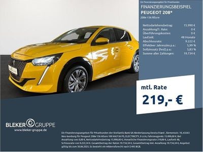 Utilizat 2021 Peugeot e-208 Allure Hatchback | 16.987 EUR (Preț OK)