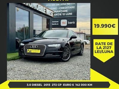 Second-hand Audi A7 S-line plus 272 CP (200 kW) 2015 Culoarenegru Hatchback