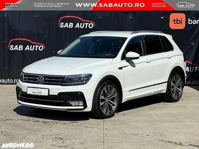Second-hand VW Tiguan R-line 150 CP (110 kW) 2017 Culoarealb SUV